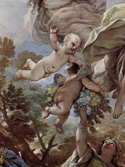 Frescoes in the Gallery of the Palazzo Medici-Riccardi in Florence, Scene by Luca Giordano